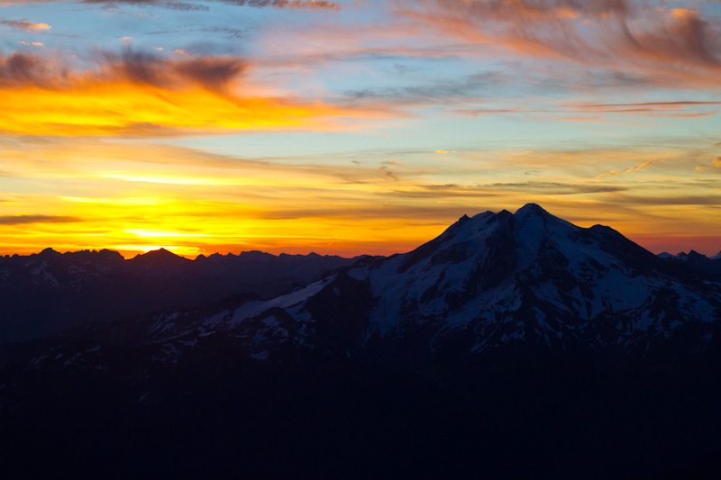Sunrise Behind Glacier Peak