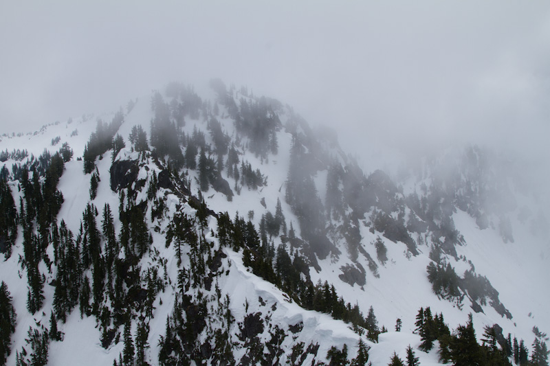 Chutla Peak Through Clouds
