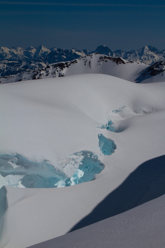 Crevasse On The Coleman Glacier