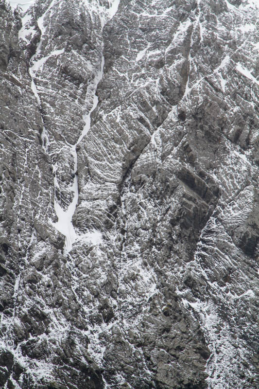 Snow Covered Cliff