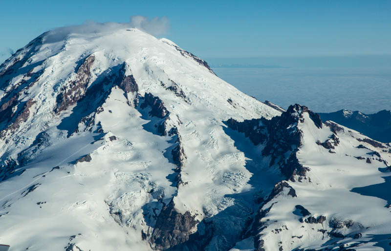 Mount Rainier And Little Tahoma