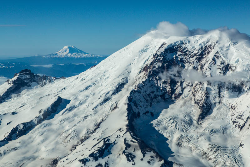 Mount Rainier And Mount Adams