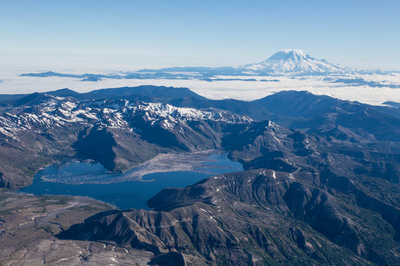 Spirit Lake And Mount Rainier