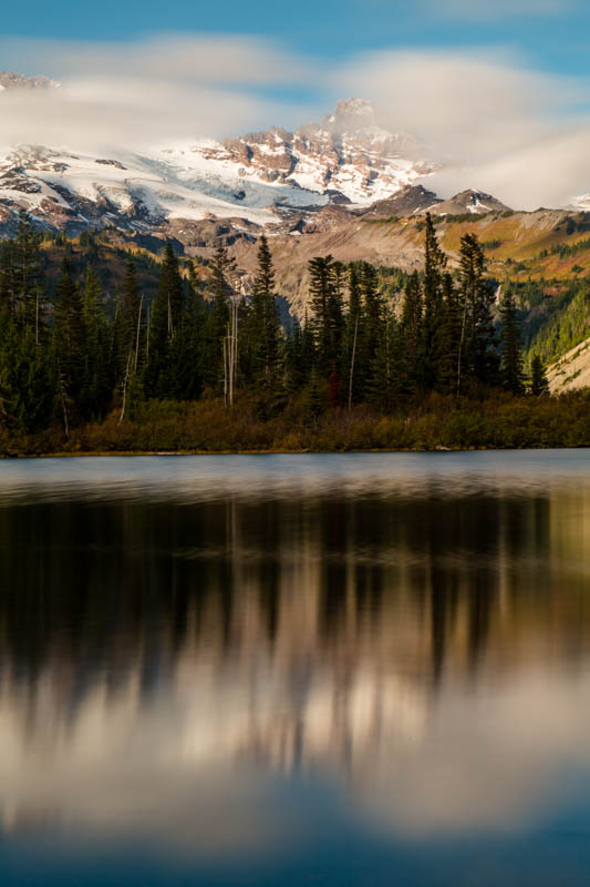 Little Tahoma Reflected In Bench Lake